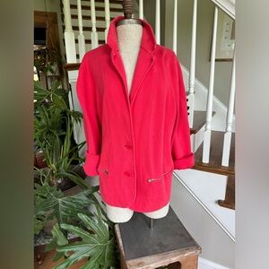 Talbots Watermelon pink Knit Blazer